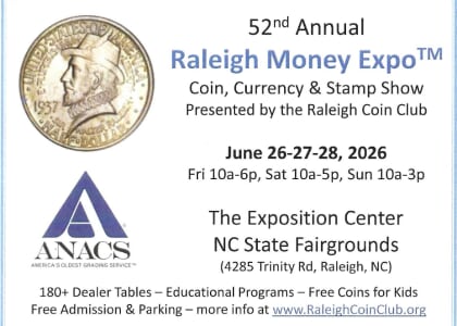 52nd Annual Raleigh Money Expo