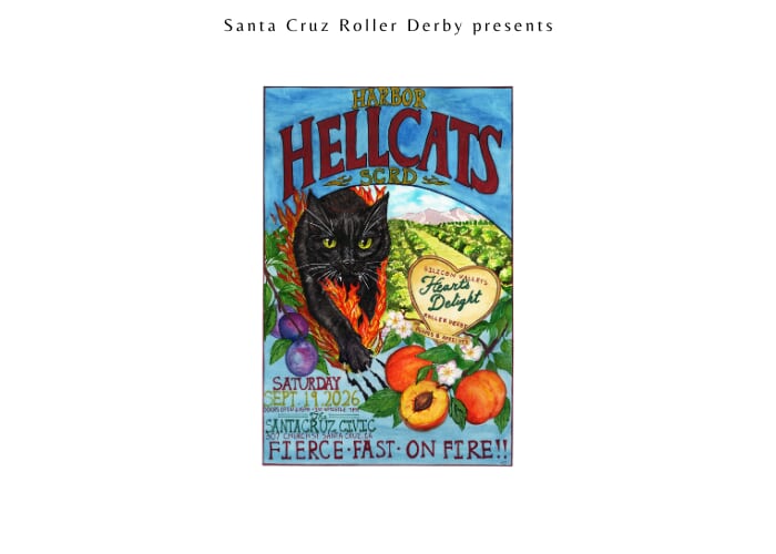 Santa Cruz Roller Derby Harbor Hellcats versus Heart's Delight Roller Derby