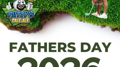 Dad plays FREE Mini-Golf at Mr. Putty's Fun Park All Day!