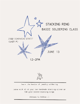 Stacking Ring Basic Soldering Class