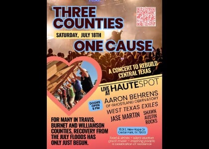 A Concert to Rebuild Central Texas Live in Cedar Park, Tx