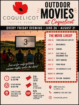 Outdoor Movies at Coquelicot