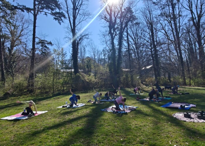 Poster for Yoga in the Park Asheville