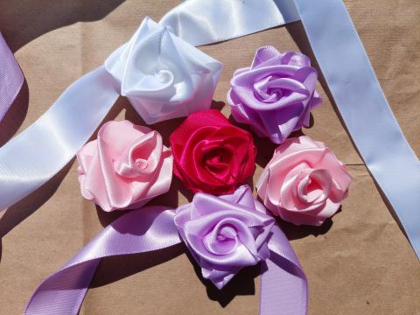 Handmade Ribbon Roses