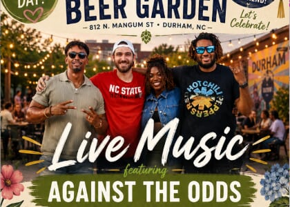 Free* Music on Mangum at Durham Beer Garden 5/9 6-9pm