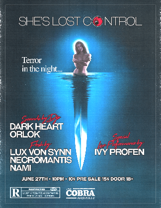 Venue: She's Lost Control