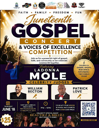 Juneteenth Gospel Concert & Voices of Excellence Competition