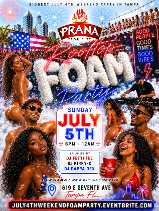 JULY 4TH WEEKEND ROOFTOP FOAM PARTY