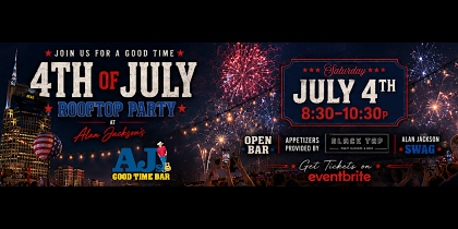 July 4th Rooftop Party at Alan Jackson's