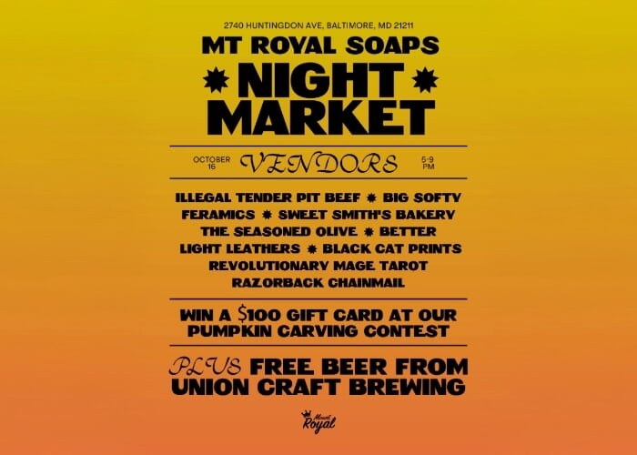 Mount Royal Soaps Night Market