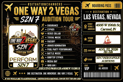 ONE WAY 2 VEGAS SZN 7 INDY AUDITIONS #SITUATIONCHANGERS