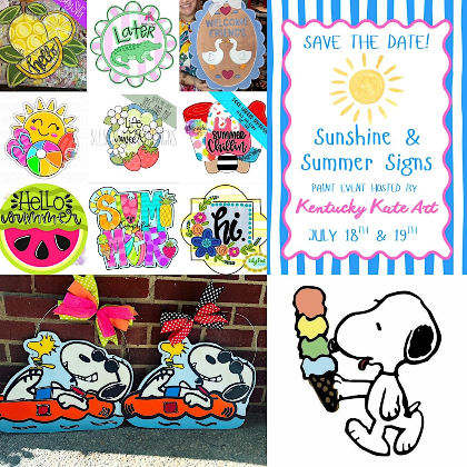 Sunshine & Summer Signs Paint Event