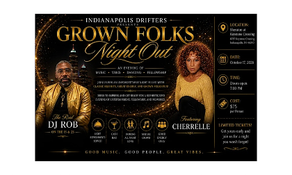 Indianapolis Drifters Grown Folks Night Out featuring Cherrelle