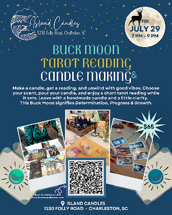 Full Buck Moon Party @Island Candles with Tarot Card readings