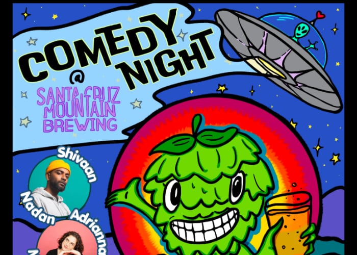 Live Standup Comedy at Santa Cruz Mountain Brewing, Oct 7