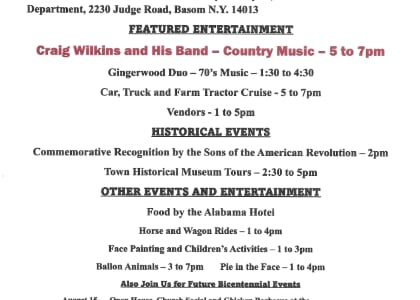 Town of Alabama Bicentennial Celebration Day
