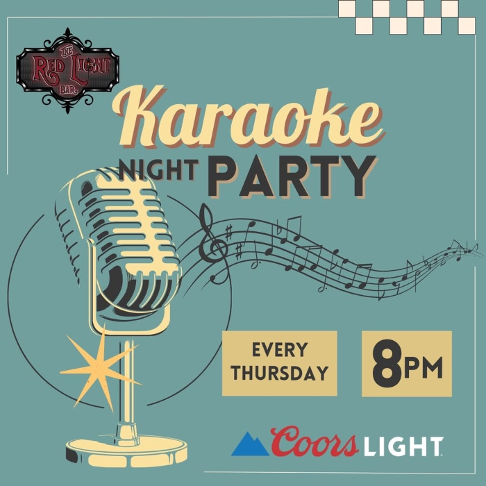 Karaoke at the Red Light Bar