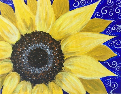 Paint Night at RAD Brewco- Sunflower