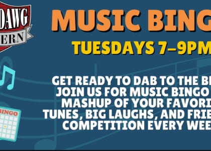 Music Bingo at Top Dawg Tavern!