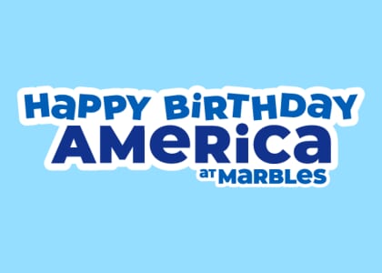 Happy Birthday America Party at Marbles