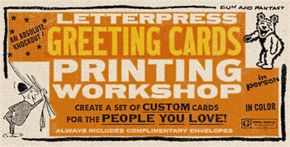 Letterpress Greeting Cards Workshop