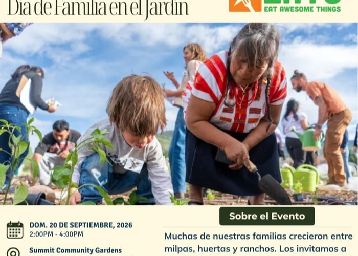 Family Day in the Garden/Dia de Familia en el Jardin!