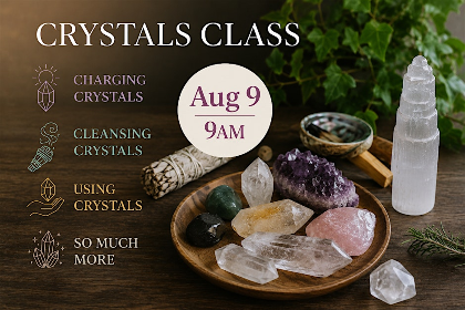 Crystal Class - How To Use Crystals, Cleanse And Charge Crystals