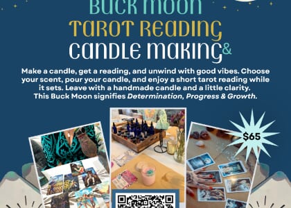 Full Moon Party @Island Candles: Candle Making + Tarot Card readings