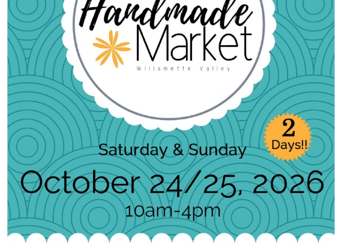 Flyer or photo for The Willamette Valley Handmade Market