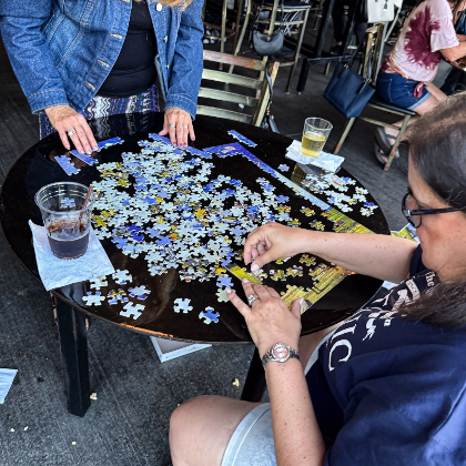 Puzzle and Guzzle Game Night
