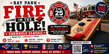 Fire in the Hole! Bay Park 4th of July Cornhole Tournament!