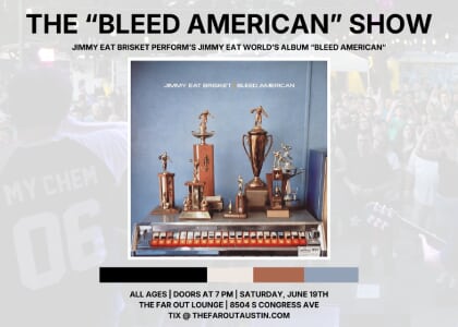 Jimmy Eat Brisket Performs Bleed American at The Far Out Lounge