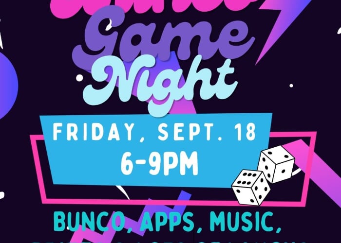 Bunco Game Night - 80's Theme