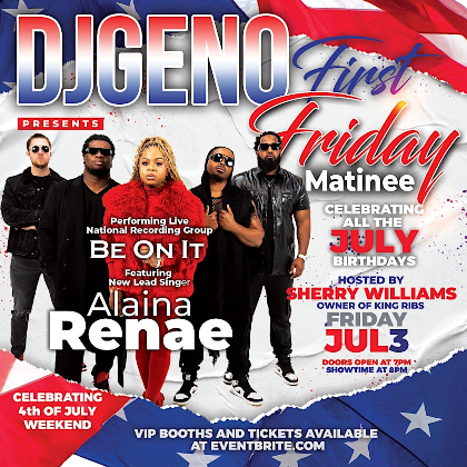Dj Geno's first Friday matinee at Allstars be on it featuring Alaina Renae