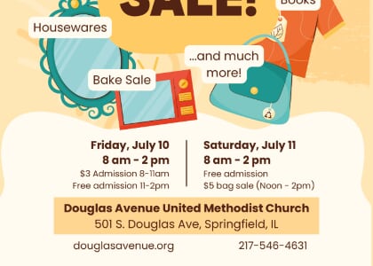 2026 DAUMC Annual Rummage and Bake Sale