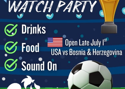 ⚽ WORLD CUP WATCH PARTY ⚽ USA VS Bosnia & Herzegovina!