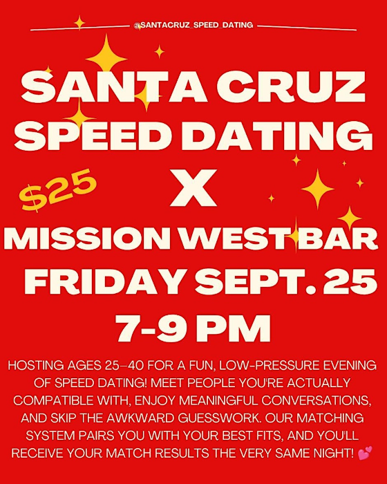 Santa Cruz Speed Dating at Mission West Bar