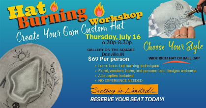 Customize Your Own Hat - Hat burning wide brim or ball caps