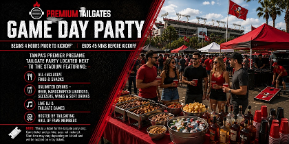 Premium Tailgate Party: Tampa Bay Buccaneers vs. Green Bay Packers