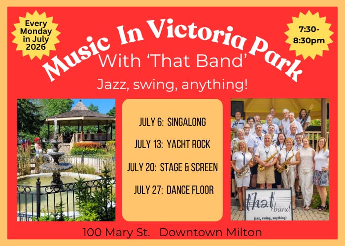 Music In Victoria Park With 'That Band' Monday Evenings In July 2026