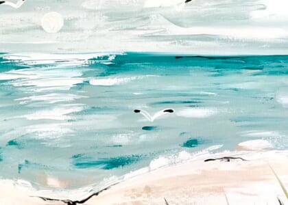 Paint & Sip Event @ Dashi Wine Bar and Emporium: By the Sea