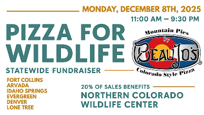 Pizza for Wildlife Fundraiser @ Beau Jo's Pizza!