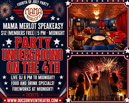 4th of July Fireworks & Party Underground with Live DJ