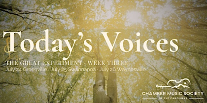 Concert #3: Today's Voices, Waynesville NC