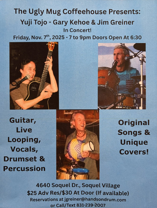 Tojo, Kehoe & Greiner · Fri 11/7, 7pm, $25/30