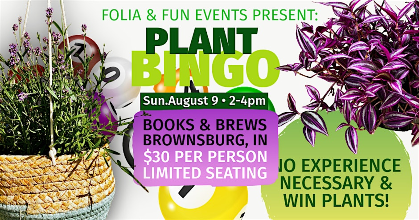 Summer Succulents Plant Bingo with Folia & Fun Events