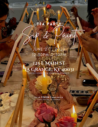 Tea party sip & paint