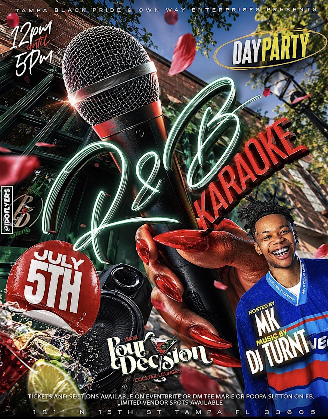 R&B KARAOKE DAY PARTY Hosted By MK Phillips