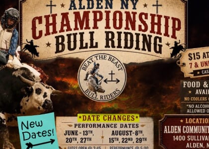 ALDEN CHAMPIONSHIP RODEO & BULL RIDING><> Saturdays, AUG 8, 15, 22, &  29