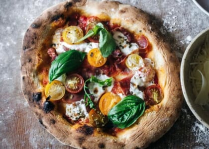 Pizza at the Peach House